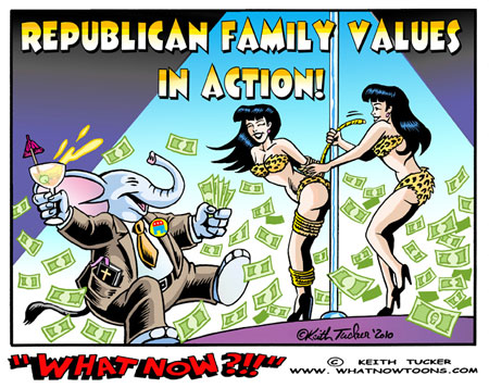 Republican Family Values, in Action GOP Family Values Exposed!