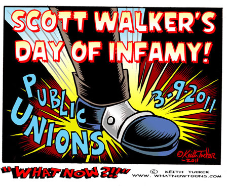 Walker's day of infamy<em>A frightened out of control Republican Governor runs amok</em> Scott Walker, Governor Scott Walker, Billionaires,Tea Party loaders, Koch Brotherst,Buffalo Beast, David Koch, David Koch Prank Call, Eat The Press, Ian Murphy, Scott Walker, Scott Walker Prank Call, The Buffalo Beast, Video, Wisconsin Protests