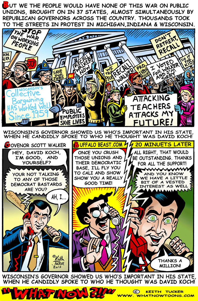 Governor Scott Walker's war on Unions Wisconsin's war on unions,GOP, Republicans,labor,unions,collective bargaining,Tea Party, Nikki Haley,union busting, Governor Scott Walker, Municipal Employment Relations Act, State Employment Labor Relations Act, National Guard,CHILD CARE LABOR RELATIONS,labor cartoons,political cartoons,teachers union,police unions,firefighters unions, Democrats, Herb Kohl, Tom Barrett, Wisconsin Recall Election 2012, Wisconsin Recall Elections, Wisconsin Recall Elections 2012, Wisconsin Recall Election, Politics News, political cartoons,liberal cartoons, anti labor, Mitt Romney,right-to-work