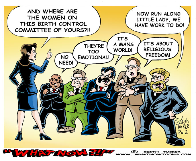 No Women, All Men Birth Control Committee! Nancy Pelosi, Birth Control, House Oversight And Government Reform Committee, Birth Control Hearings, House Oversight Committee, Nancy Pelosi Birth Control, Obama Birth Control, Obama Birth Control Mandate, Politics News, political cartoons, Obama 2012,progressive cartoons,GOP, limited government, House Republicans,religious liberty, Darrell Issa, Eleanor Holmes Norton,Five men are testifying on women's health,Rick Santorum, Mitt Romney,2012 election