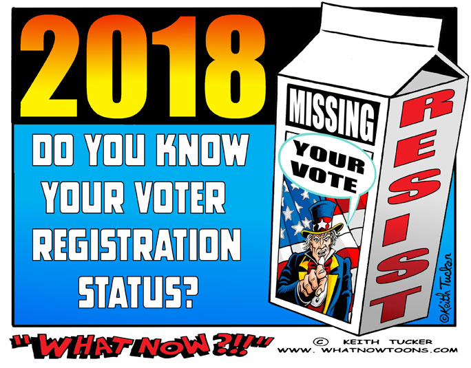 voter suppression, 2018 election, vote 2018, congressional elections 2018, midterm elections, political cartoons, Kris Kobach, Crosscheck, Trump illegal voter hunt, vote out GOP 2018, house of representatives 2018, vote theft, Electoral fraud,  The Best Democracy Money Can Buy, disenfranchised voters, what now toons, resist 2018, 2018 election