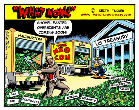 Bush and Cheney do take-out ''Halliburton Style'' Bush and Cheney do take-out `Halliburton Style`