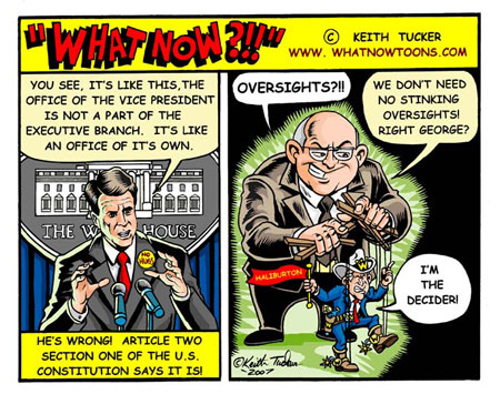 Cheney finally admits he is ''above the law'' Cheney finally admits he is `above the law`