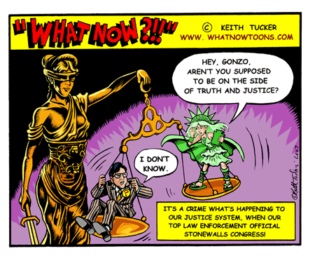 Alberto I. Gonzales (the ''I'' is for Injustice) Alberto I. Gonzales (the `I` is for Injustice)