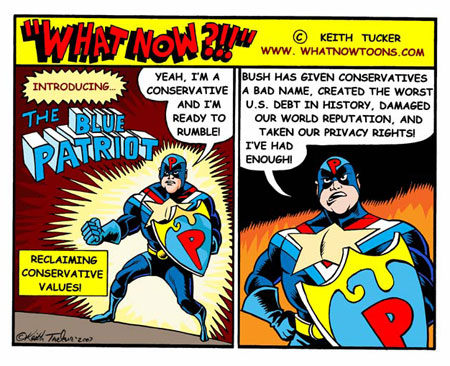 Introducing the Blue Patriot - saving TRUE conservative values! Introducing the Blue Patriot - saving TRUE conservative values!