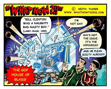 Larry Craig rubber-stamps the GOP Hipocritic Oath Larry Craig rubber-stamps the GOP Hipocritic Oath