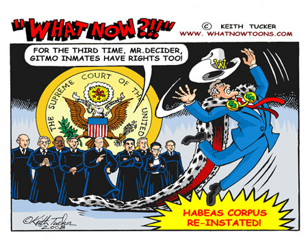 Bush tried to get away with Gitmo, but they said NO, NO, NO! Bush tried to get away with Gitmo, but they said NO, NO, NO!