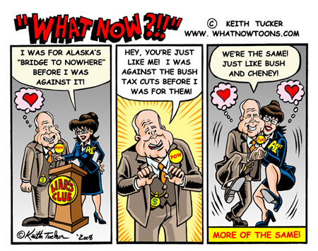 McCain chases his tail Dancing with disaster - McCain/Palin